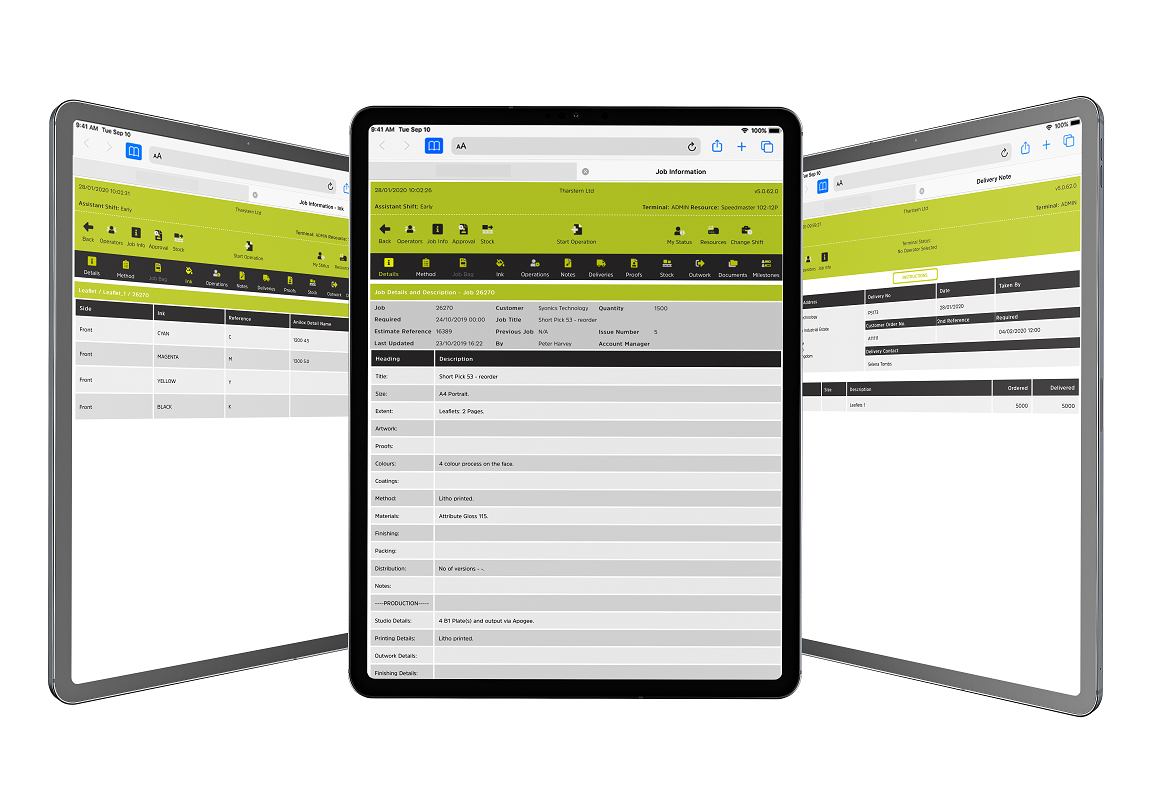 screenshot of Tharstern Desktop